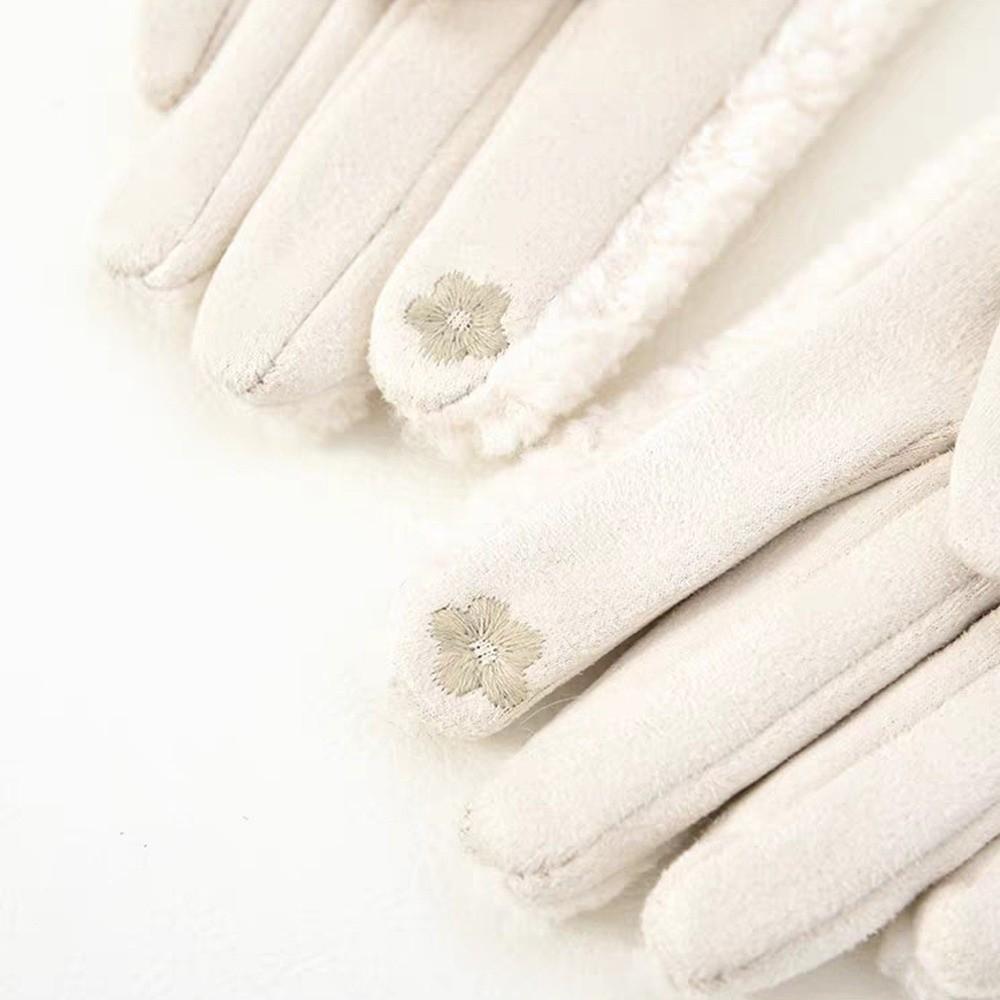Windproof Keep Warm Gloves Imitation Fleece Mittens New Full Finger Gloves  Outdoor