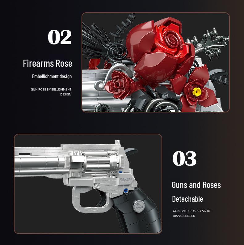 Revolver Building Blocks Model Kit - DIY Creative Toy for Boys and Holiday Gift
