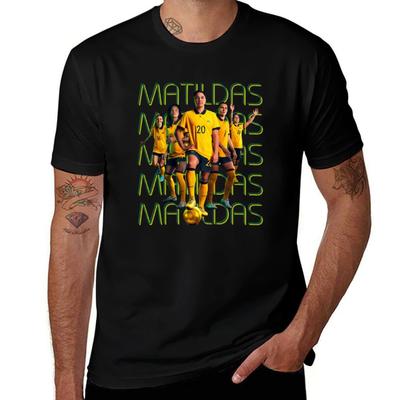 The Matildas T-Shirt Simple Casual Short Sleeve Cotton T-Shirt