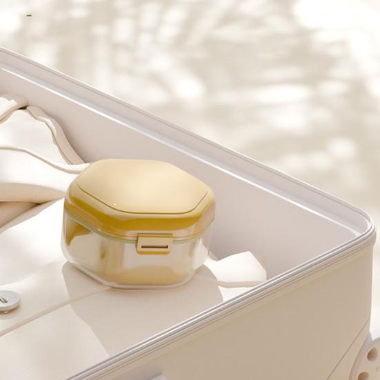 Двухслойный фиксатор, переносная ванна для замачивания зубных протезов с сетчатым фильтром, невидимая капа для зубов, держатель для контейнера для выравнивателя зубов