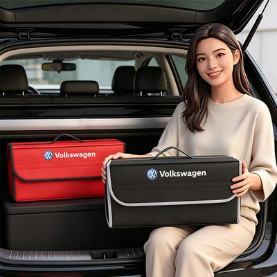 Внутренние аксессуары для автомобиля VW Органайзер-бокс для багажника Большая вместимость Для VW GTI Polo Golf MK6 Passat B6 B7 Tiguan Arteon Jetta ID.3 CC