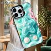Phone case: 2D flat design, suitable for iPhone 18 17 16 15 14 13 Pro protective case, ocean starfish, perfect Christmas and Halloween holiday gift