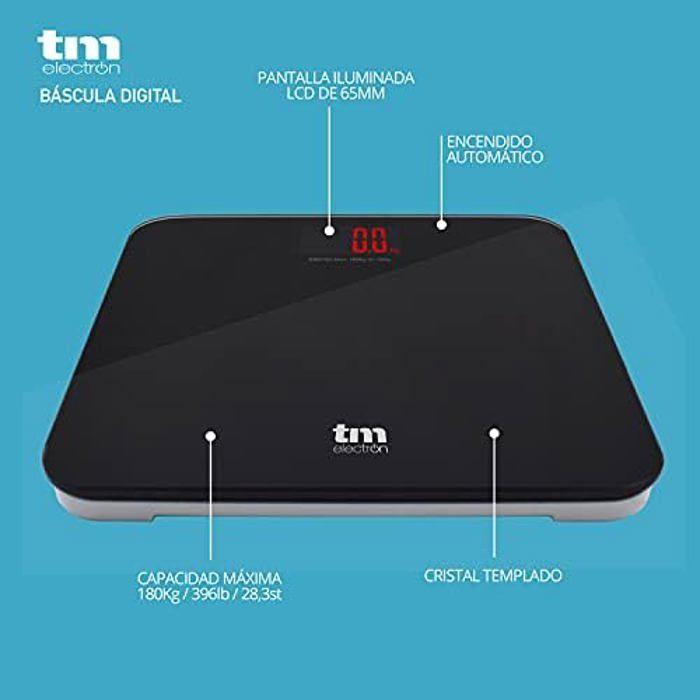 Pèse-personne - TM ELECTRON - TM Electron - Capacité 180 kg - Écran rétroéclairé - Design élégant