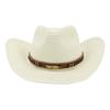 Straw Cowboy Hat Men Cowboy Hat Straw Women Sun Hat for Beach Outdoor