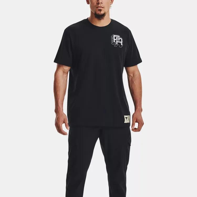 Under Armour Men Project Rock Training Heavyweight T-Shirt Black (Unisex) T-Shirts 1379114 001