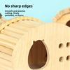 Natural Wood Hamster Hideaway Arch Design Gerbils Hiding Villa New Small Pet Castle  Cage Decor