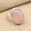 Rose Quartz Gemstone Handmade 925 Sterling Silver Jewelry Ring For Christmas