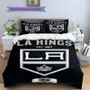 Los Angeles Kings Pattern Bedding Set Quilt Cover Pillowcase Home Decor Gift (1 * duvet cover + 2 * pillowcase, without core)