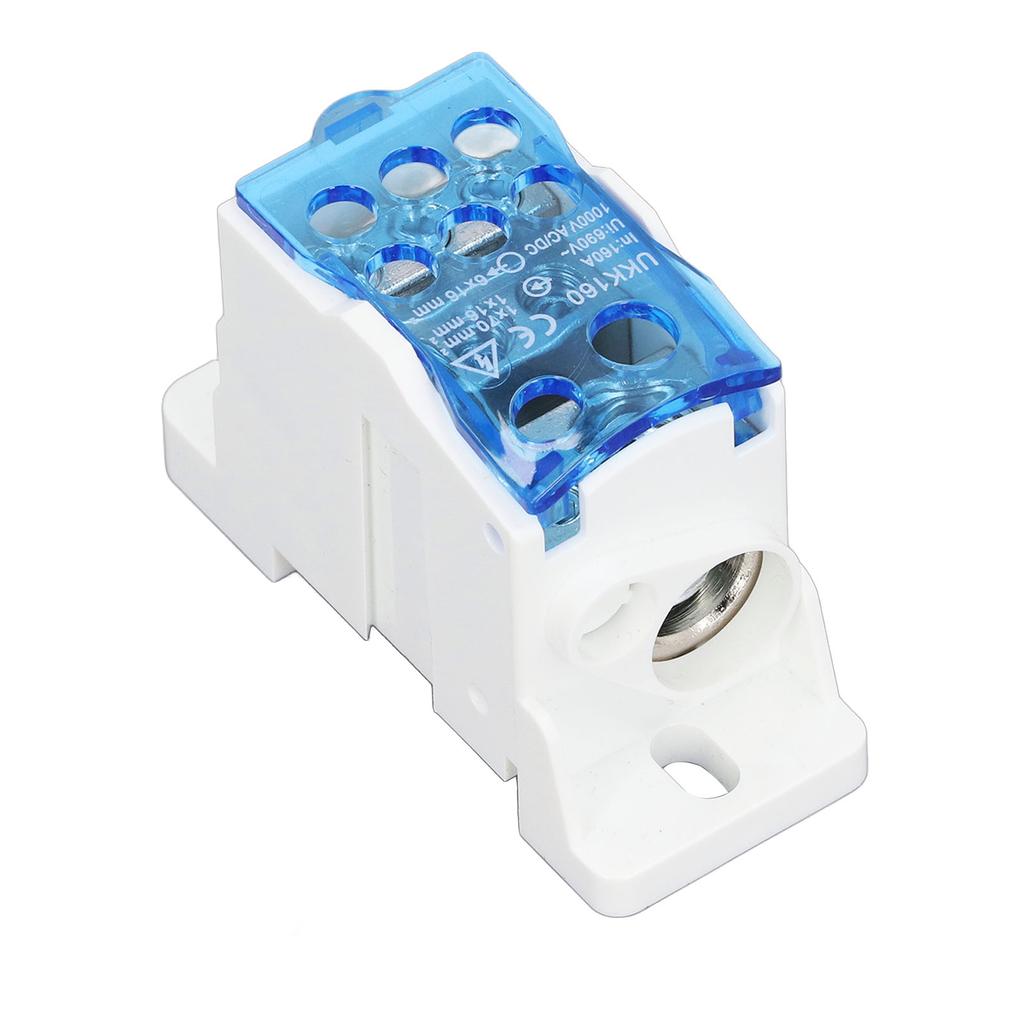 Клеммная коробка UKK160 для монтажа на DIN-рейку, однополюсная, электрическая распределительная коробка для проводов