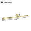 Brushed Gold Stainless Steel Towel Bar Rack Toilet Paper Holder Towel Rack Hook Toilet Brush Bathroom Hardware Accessories