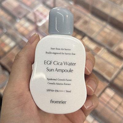 EGF Cica Water Sun Ampoule 56 мл SPF50+ PA++++ обновление Веганский, Kbeauty, корейская косметика, образец