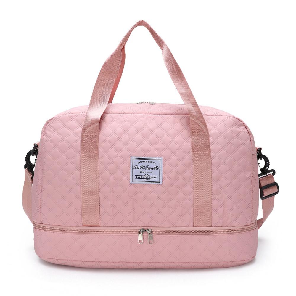 Wet Dry Separation Carry On Travel Bag Oxford Travel Tote Bag Portable Storage Handbag Outdoor