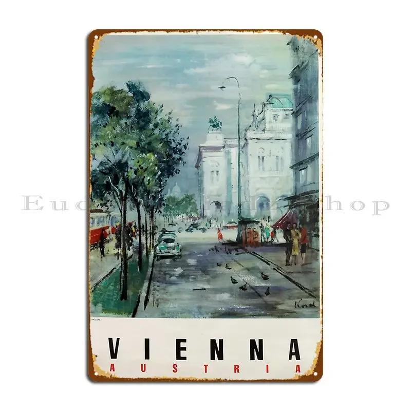 Vienna Retro Poster Metal Plaque Poster Pub Designing Party Party Club Wall Mural Tin Sign Poster