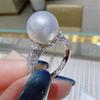 Imitation Pearl Light Luxury Ring Girl, Princess Fairy Zircon Ring, Fashion High-End Jewelry