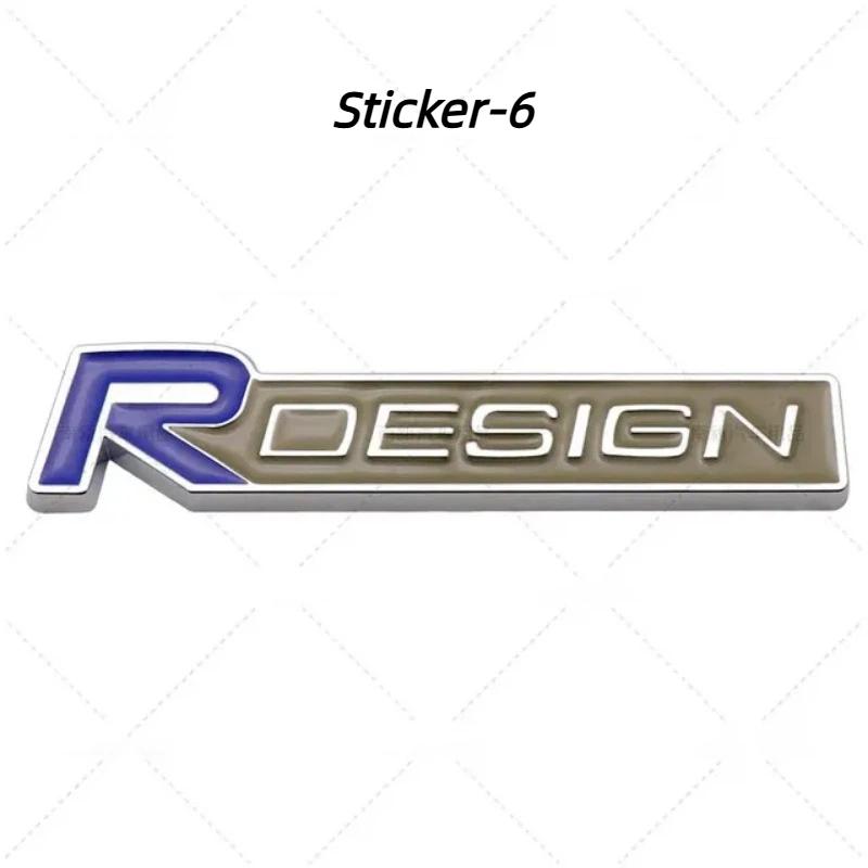 3D Metal Rdesign R Design Front Grill Car Badge Sticker Emblem Decal Decoration For XC40 XC60 XC90 V90 S90 S60 V60 V40 C70
