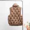 2024 Autumn and Winter New Down Stand-up Collar Vest Fashion Versatile Top Casual Pressure Glue Warm Vest Tide