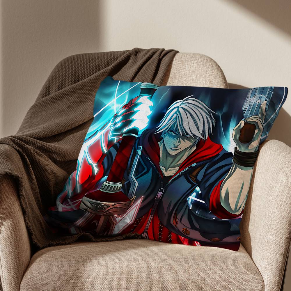 Крутая наволочка для подушки Devil May Cry (DMC) Подходит для дивана, машины, спальни, офиса Декоративная наволочка