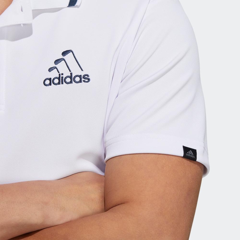 Adidas Polo Shirts Men's White Polo Collar Moderate Straight Fit HA1324