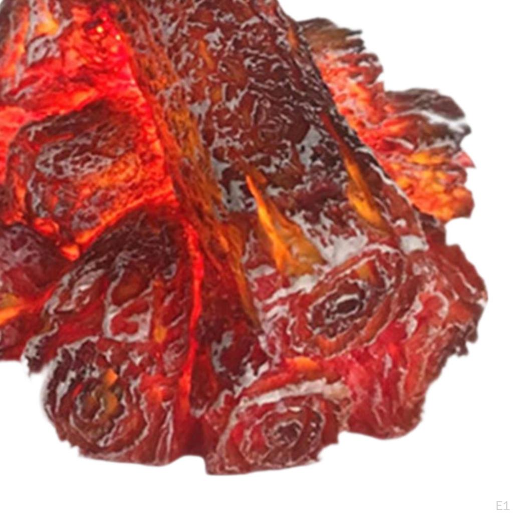 Беспламенная лампа для камина с питанием от батареи, светодиодное пламя угля для фестиваля