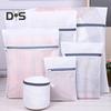 4Pcs/Set Mesh Laundry Bag Set Rust-Resistant Zipper Closure Honeycomb Laundry Bag Organizer Wash Dry Cycle Laundry Bags