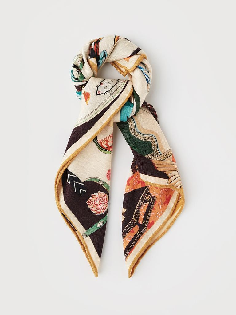 Logo Chain Triangle Scarf_VYCXF4Z7421