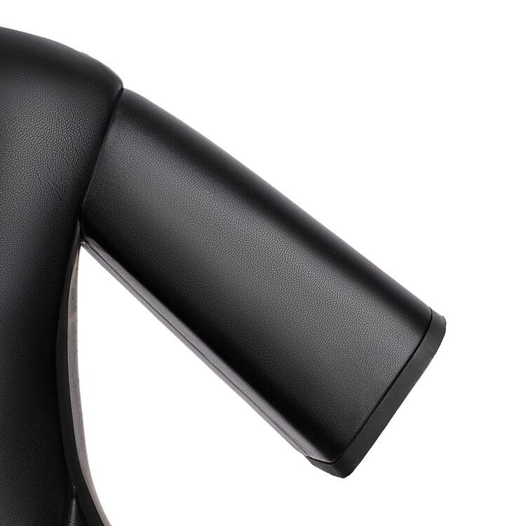 Short Stretch Boots for Women Super Thick High Heel Gold Shoes Silver Chunky Platform Winter Sexy Women Boots