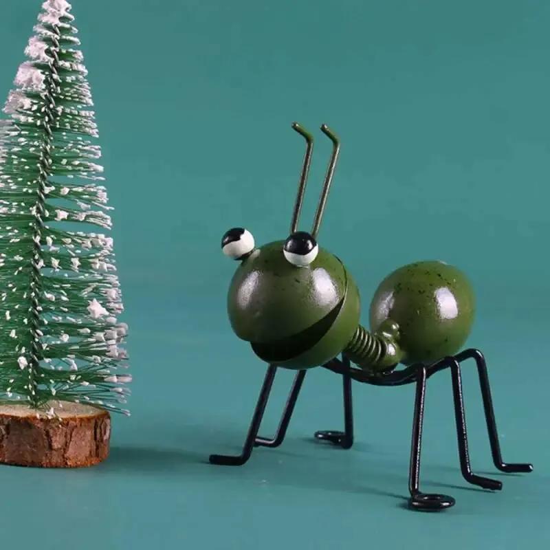 Металлические муравьи, садовые украшения, ограждение, газон, спальня, гостиная, подвесные настенные украшения, 3D-скульптуры, муравьи, художественное украшение, орнамент