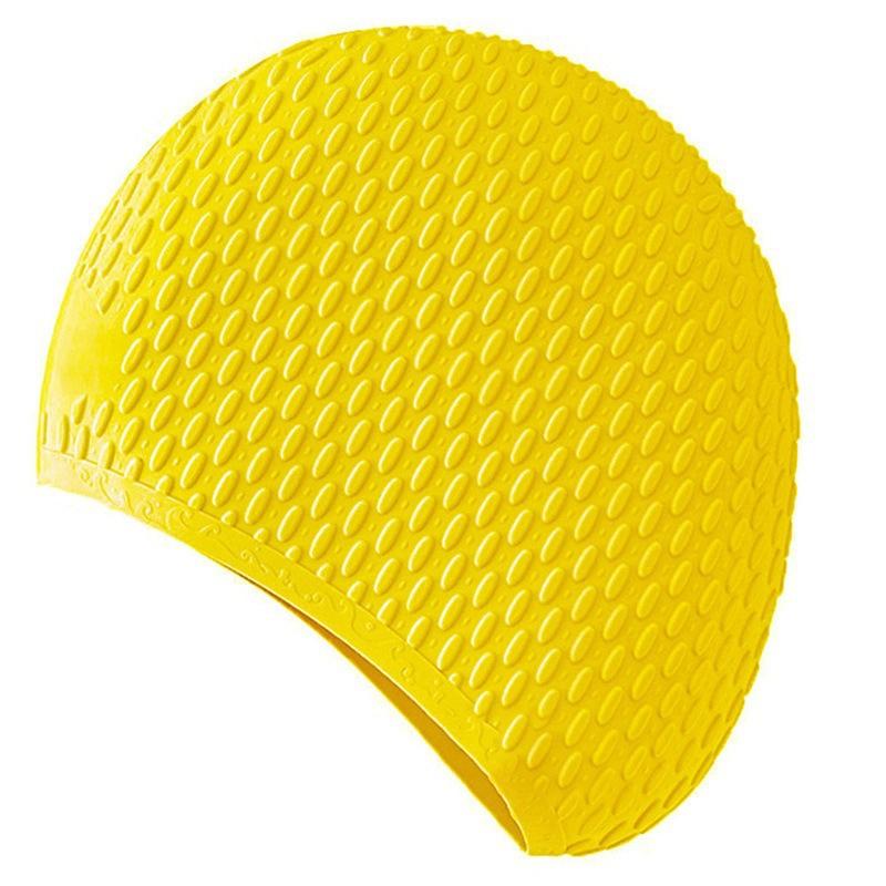 Silicone Water Drop Swimming Cap Adult Enlarged Bubble Swimming Cap Super Elastic Waterproof Ear Protection