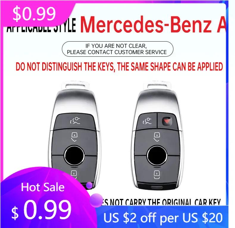 2025 New Car Remote Key Case Cover Shell For Mercedes Benz A C E S G Class GLC CLE CLA GLB GLS W177 W205 W213 W222 X167 AMG Acce