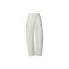 Comfortable Versatile Casual Knitted Sports Pants Women Bottoms Off-White 24FRC606WGW2