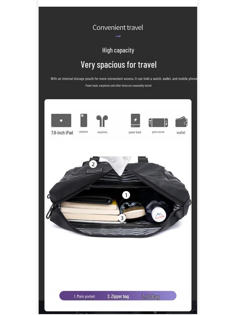 Модный рюкзак-кроссбоди большой вместимости и сумка-мессенджер для спорта, путешествий и деловых поездок