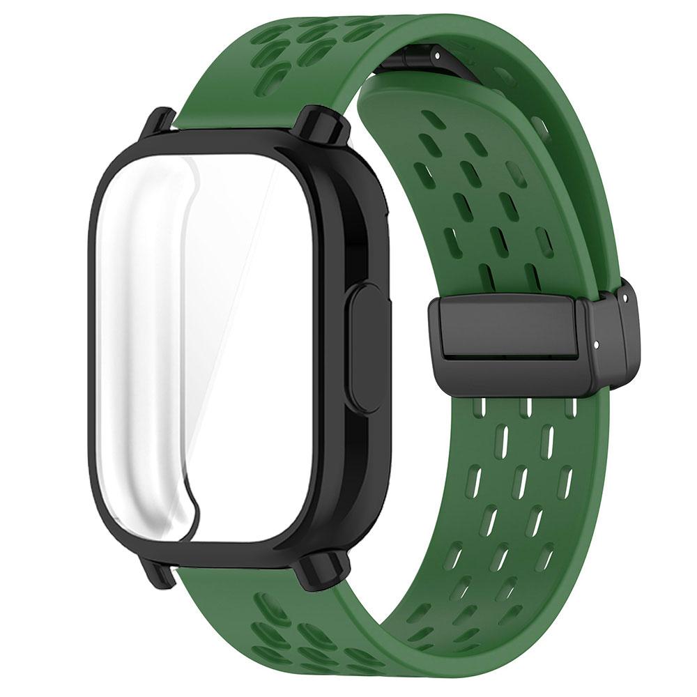 Дышащий ремешок+чехол для Redmi Watch 5 Active Силиконовый спортивный браслет Полностью закрывающий защитный чехол для ремешка Redmi Watch 5 Lite