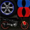 1 Strips Car Styling Stickers Bike Motorcycle Wheel Decor Reflective Rim Tape