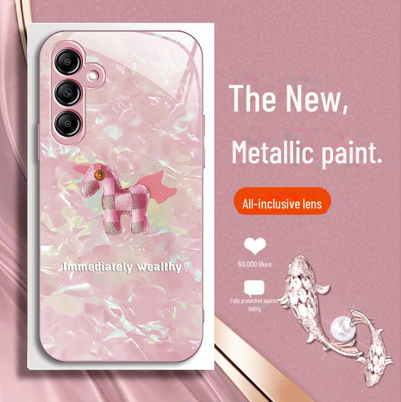 Чехол для мобильного телефона Samsung A14 Ragdoll Pony: A20 Liquid Glass, A30 Full Package, A32 Advanced FE Anti-Fall, дизайн Net Red