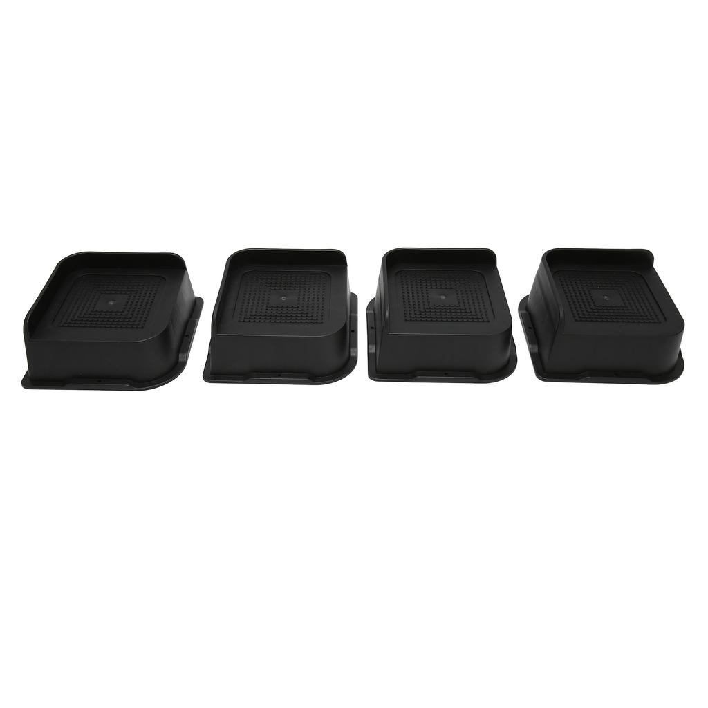 4PCS Bed Risers ABS L Shape Anti Slip Chair Leg Extra Lifts Furniture Riser Stand Blocks for Desk