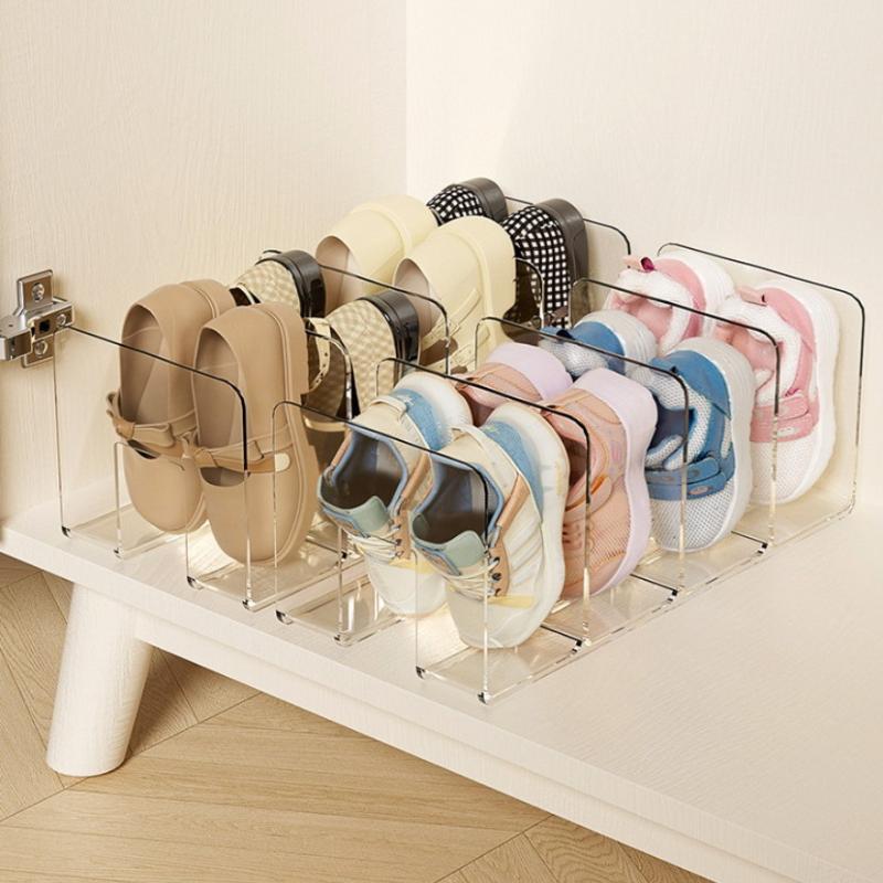 1 шт. Компактный вертикальный органайзер для обуви - Многоярусный, Легко собирается, Компактное хранение для домашнего шкафа в прихожей