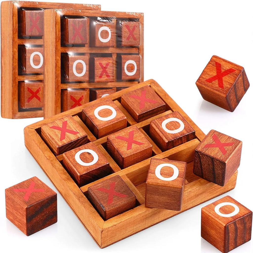 Children's Educational Toys Wooden XO Chess Training Concentration Logical Thinking Parent-child Interactive Tabletop Game Decor
