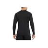 Nike Футболка Pro Dri-Fit Logo Patchwork Slim Fit с длинным рукавом для мужчин, черная DD1980-010