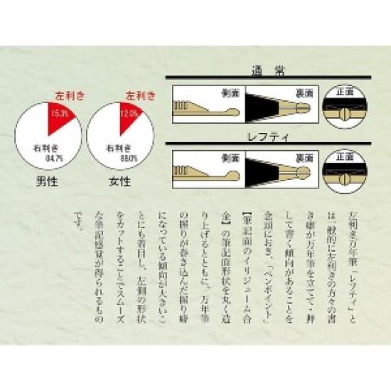 Sailor 1911 Gold Profit Large 21K ЛЕВОРУЧНАЯ Перьевая ручка Черная Тонкое перо 11-2023-220 с конвертером