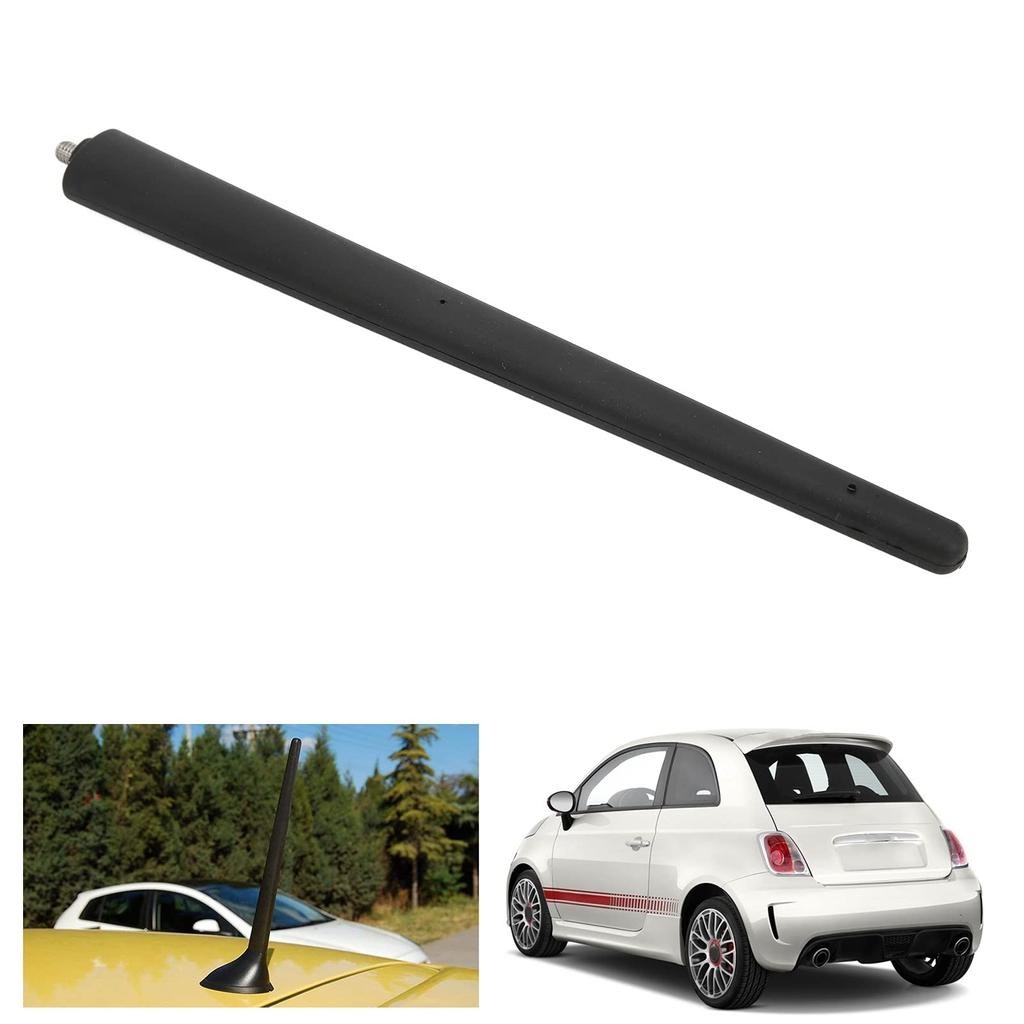 Car Short Antenna Rubber Aerial Mast for Fiat 500 2012+, Durable and Easy to Install