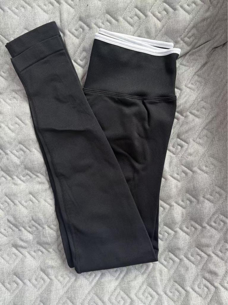 Женские бесшовные леггинсы с высокой талией, быстросохнущие, с цветными блоками, для бега и фитнеса