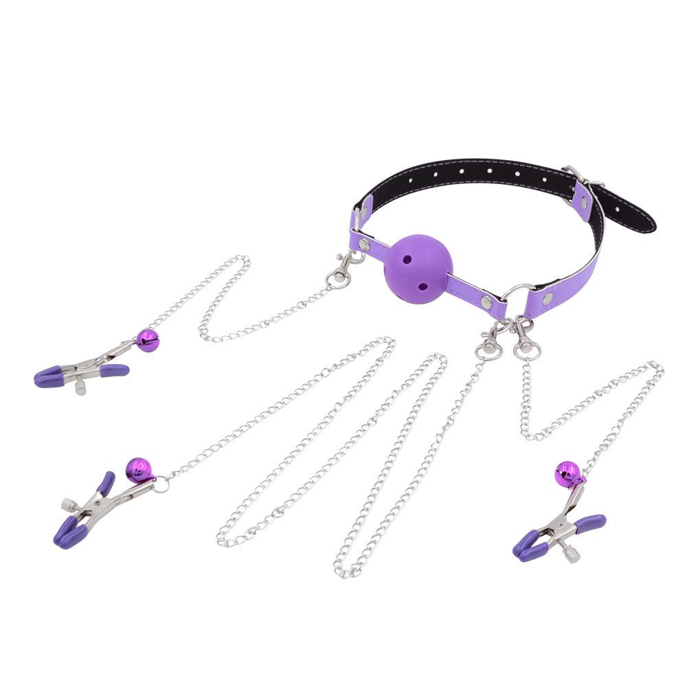 SM Ball Gag Yin Nipple Clamp Clamp Clip Clamp ...