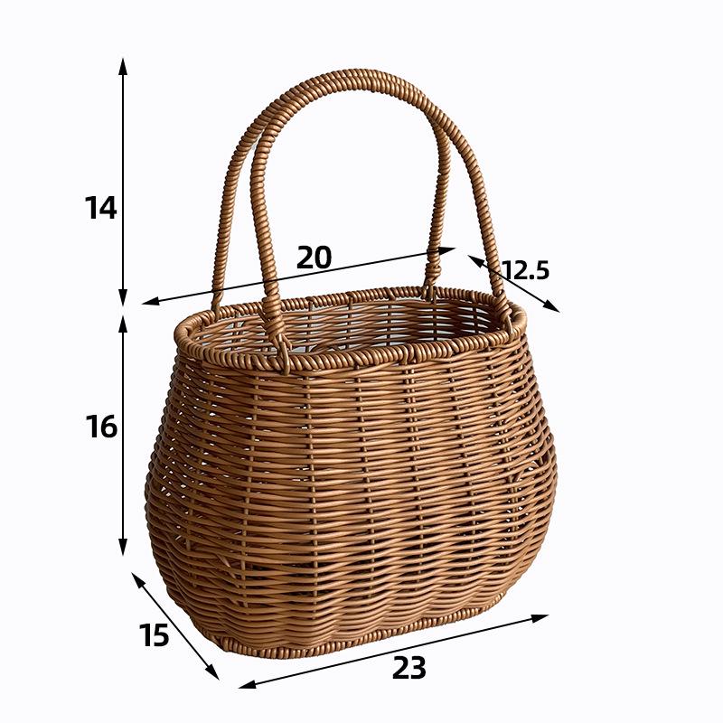 Подарочная корзина из ротанга ручной работы: Плетеный держатель для пикника и свадьбы