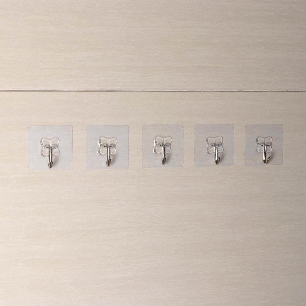 Transparent Household Home & Living Storage Hanger Traceless Hooks Wall Rack Seamless Adhesive Hook