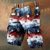 Мужские рабочие шорты с принтом Дня независимости и несколькими карманами