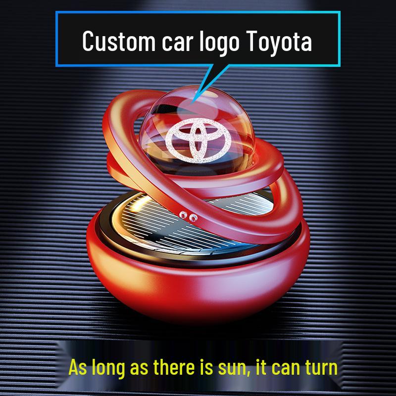 Solar Rotating Car Aromatherapy Ornament