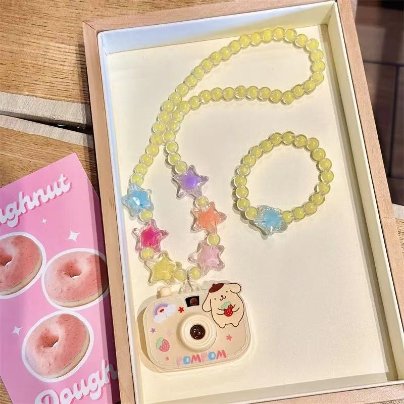 Детская светящаяся проекционная камера-ожерелье-игрушка - милый подарок из бисера для маленьких девочек