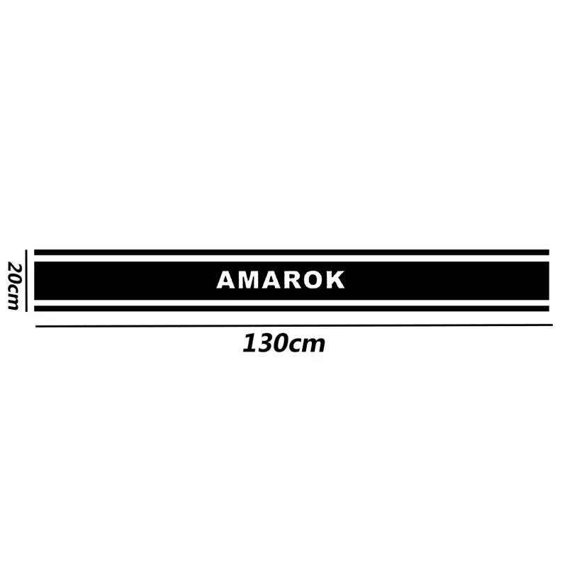 HAT1 Car Front Bonnet Hood Stickers Vinyl Decals Exterior for Volkswagen VW Amarok Emblem Body Anti Scratch Film Stripe Accessories