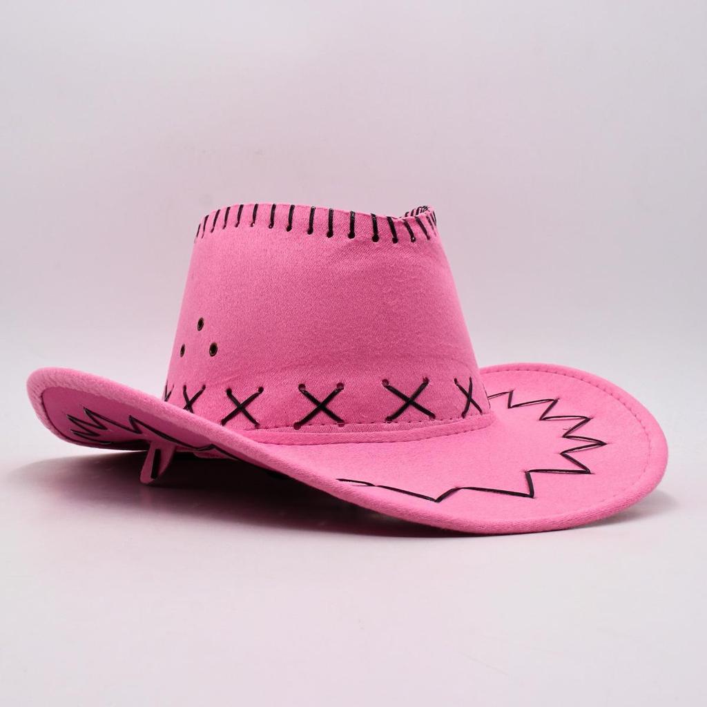 Ковбойская шляпа замшевая корейская версия шляпы от солнца для мужчин и женщин, пляжная шляпа для отдыха на траве, шляпа для верховой езды