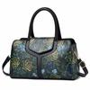 Women's Shoulder Bag Retro Floral Pattern Portable Bag PU Pendulous Luxury Crossbody Women's Boston Bags Fashion